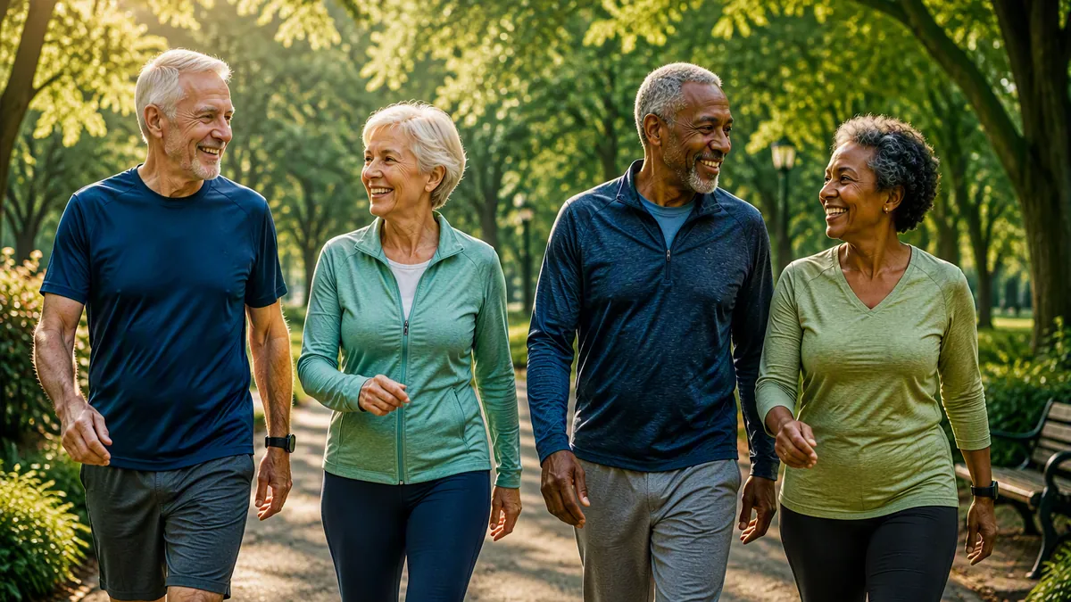 Adults supporting healthy aging through movement and social connection